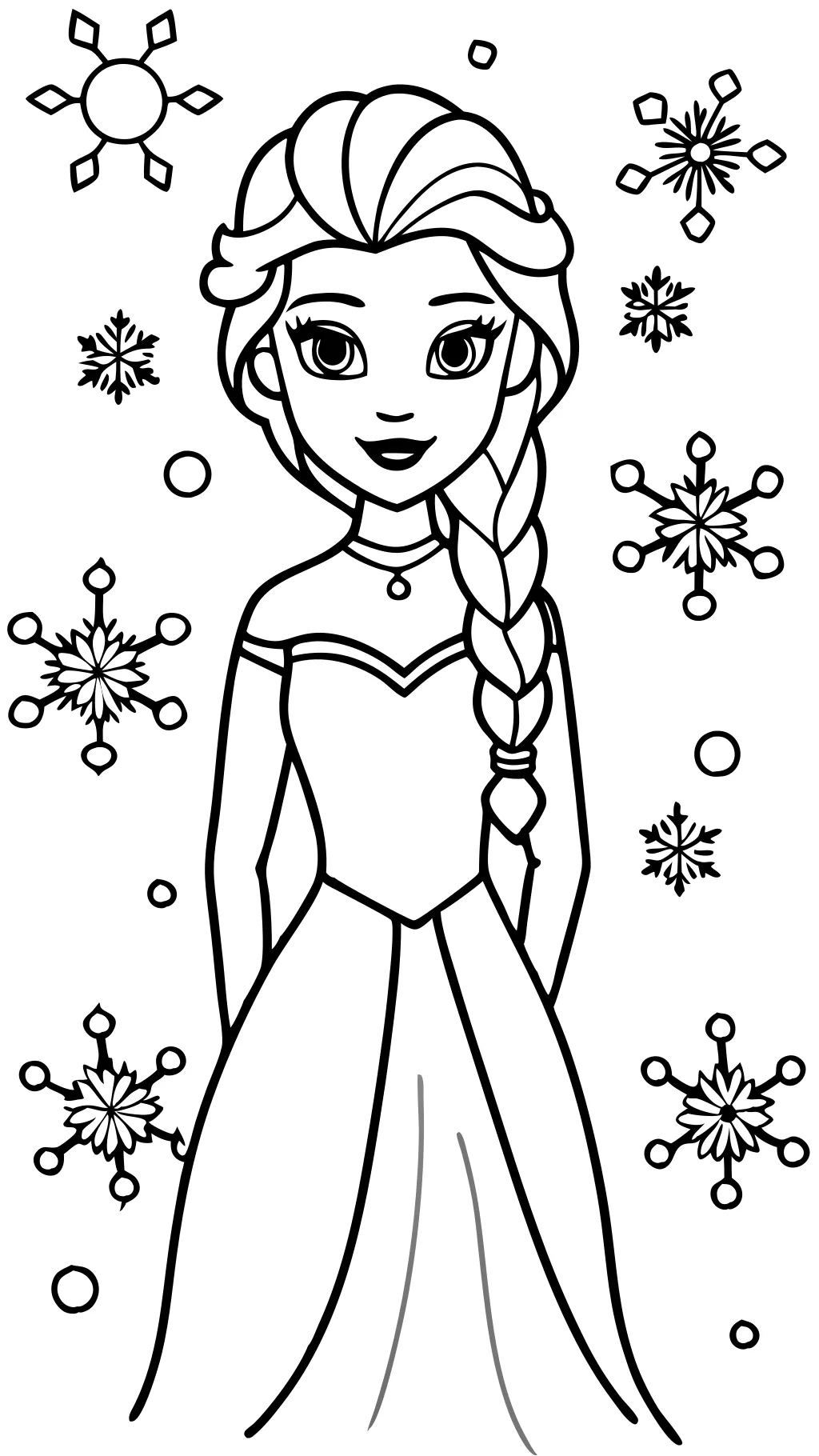 elsa coloring pages